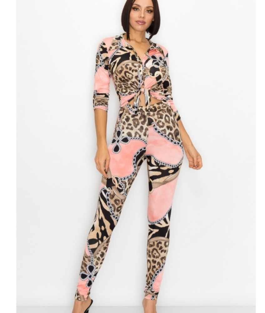 Two Piece Multicolored Set